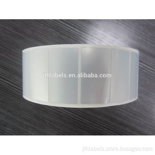 16*32mm*1000pcs 50u Matt Silver PET Label Matalize Label